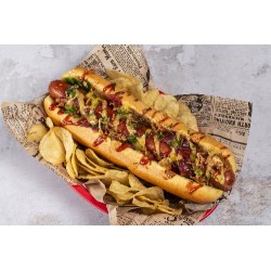 7918 - SAUCISSE PUR BOEUF SUPER MAXI 23 CM