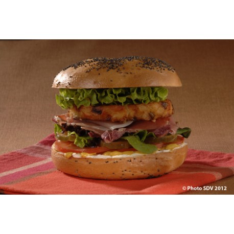  Bagel pavot légumes et jambon 
