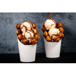  Bubble gaufre glace vanille, dulce et noisette 