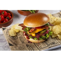  Burger gourmet potato bacon 