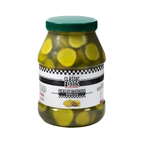 7992 - PICKLED GHERKINS RONDELLES - Cornichons marinés tranchés