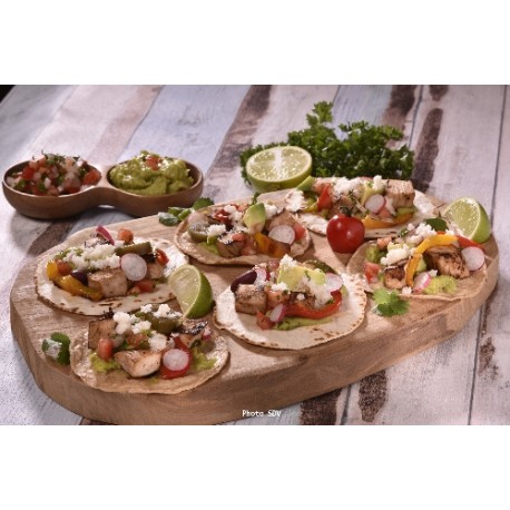  Tacos chou fleur poulet cajun 