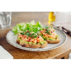  Toast guacamole et saumon - 4 pers 