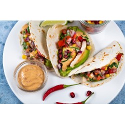  Tacos poulet avocat chipotle 