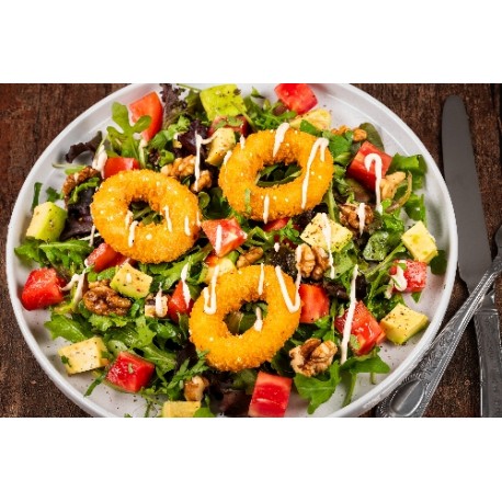  Salade chèvre, noix et avocat 