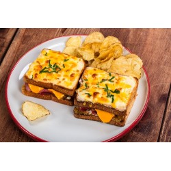  Croque monsieur pastrami cheddar 