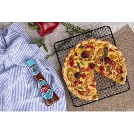  Quiche aux poivrons sauce piquante 