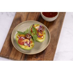  Demi avocat tomate mozza 