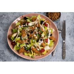  Salade caesar aux aiguillettes de poulet panées 