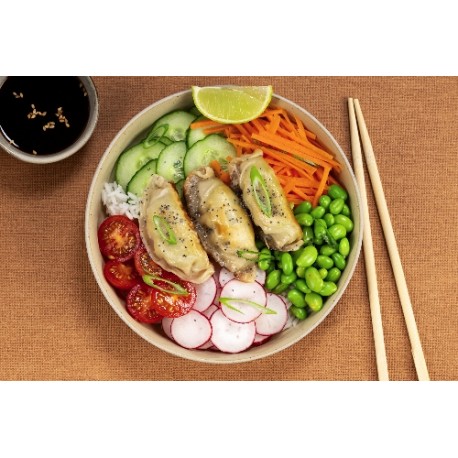  Poke bowl gyozas 