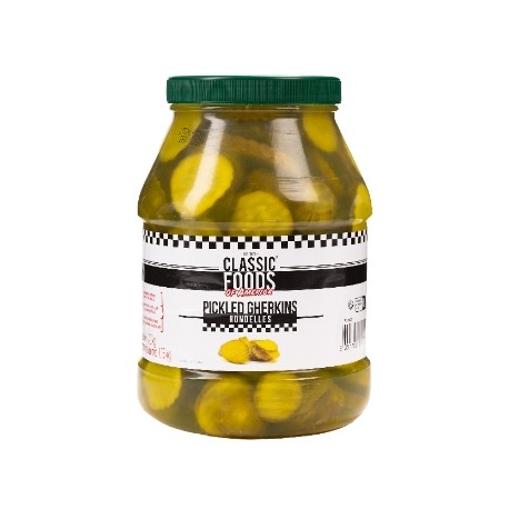 7992 - PICKLED GHERKINS RONDELLES - Cornichons marinés tranchés