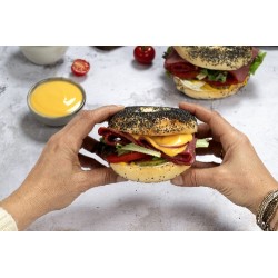  Bagel pavot pastrami and cheese 