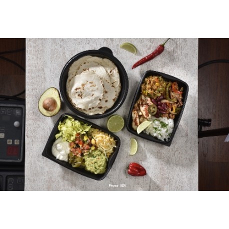  Box à partager mex et tortilllas de blé mini 